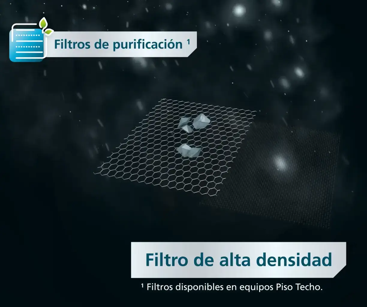 Piso Techo 5 Ton Filtro Alta densidad Piso Techo Mabe Filtro alta densidad