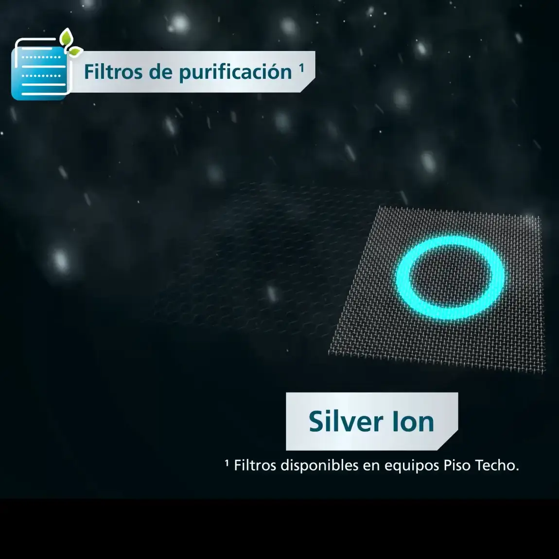 Piso techo mabe Silver Ion 5 Ton