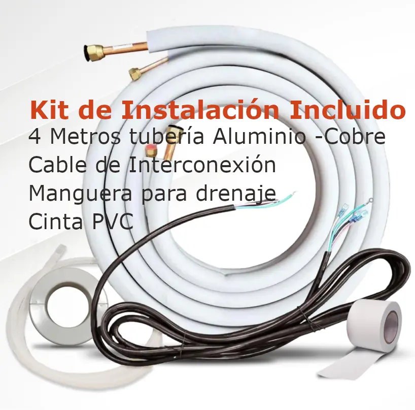 Minisplit Inverter 3 TR Kit de Instalación .webp