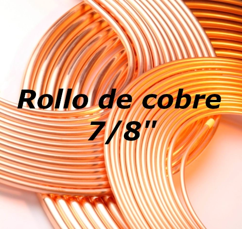 Tubería de Cobre Flexible 7/8 Grado ACR para Climatización