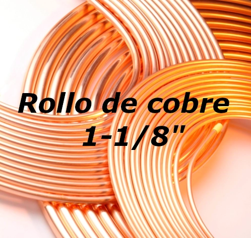 [CobreACR] Tubería de Cobre Flexible 1-1/8 Grado Refrigeración y HVAC
