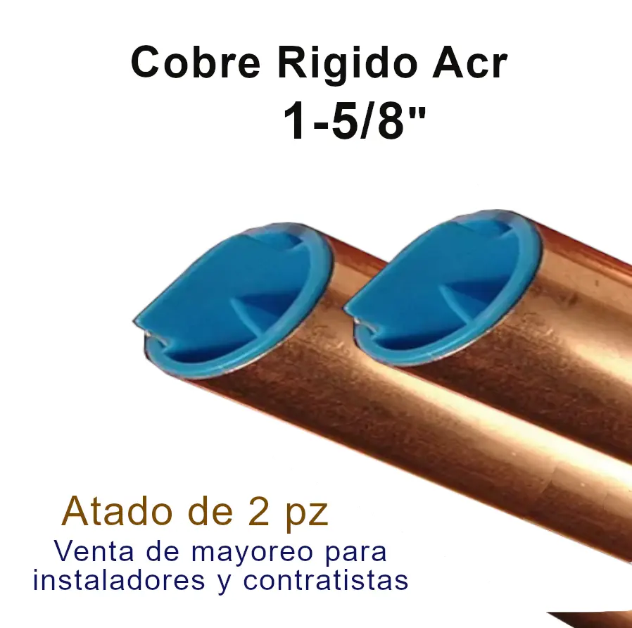 Tubería de Cobre Rígida 1-5/8 para Proyectos de Refrigeración