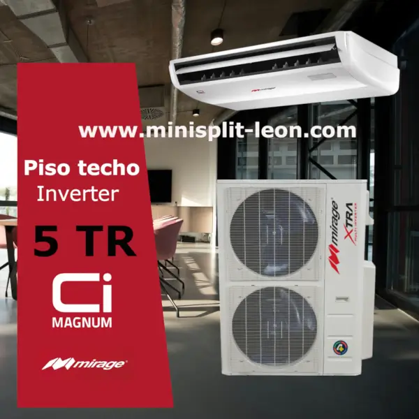 [CLC601N+EPC601M] Piso Techo 5 Ton Mirage Inverter Frío y Calor