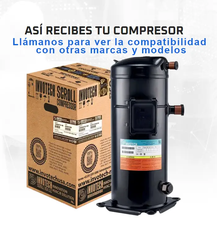 [YH200C7-210] Compresor Scroll 7.5 HP  YH200C7-210 | 83,000 BTU Compatible al  ZP90KCE-TF5-950