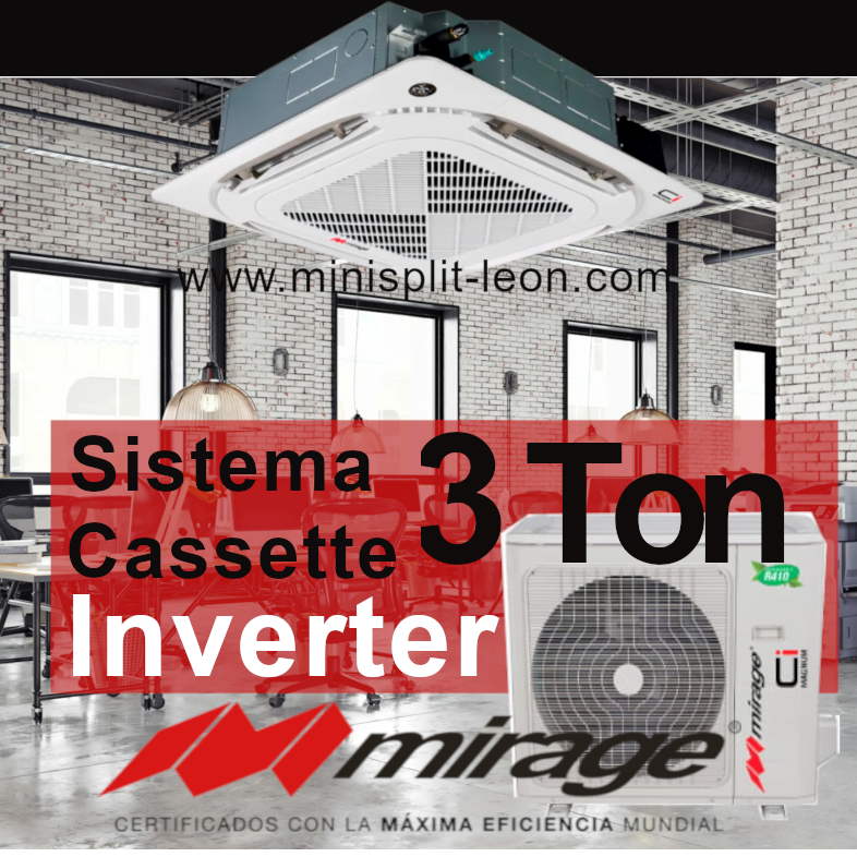 [CLC361N+EFC361N] Aire tipo Cassette 3 Ton Mirage