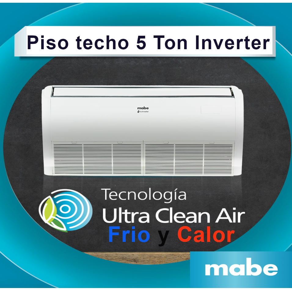 Piso techo Mabe 5 Ton Inverter Frio-Calor
