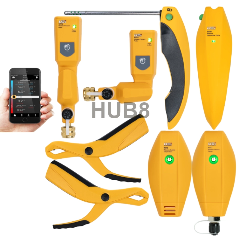 [HUB8] Kit Deluxe de Sondas de Refrigerante Inteligentes HUB8 – UEI