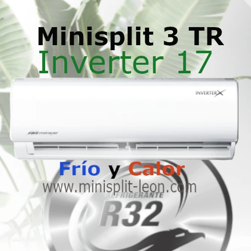 [SETCWC361C] Minisplit 3 TR Mirage Inverter 17 Frio y Calor