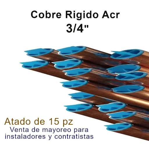 [CobreACR] Tubo de Cobre Rígido ACR 3/4 para Refrigeración