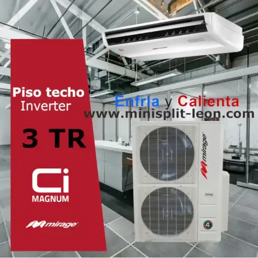 [CLC361N+EPC361M] Piso Techo Mirage 3 TR Frio y Calor
