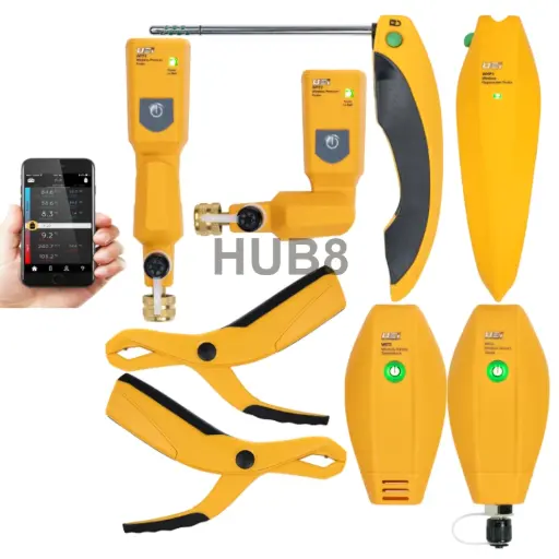 [HUB8] Kit Deluxe de Sondas de Refrigerante Inteligentes HUB8 – UEI
