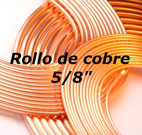 [CobreACR] Tubería de Cobre Flexible 5/8 Grado ACR para Sistemas HVAC